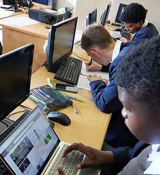St Martin's High School computer class