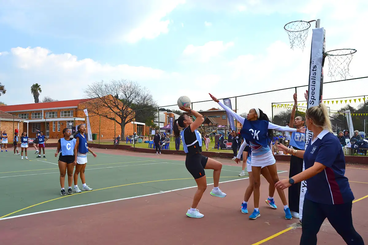 Sporting action at the St Martin's Alumni Sports Day