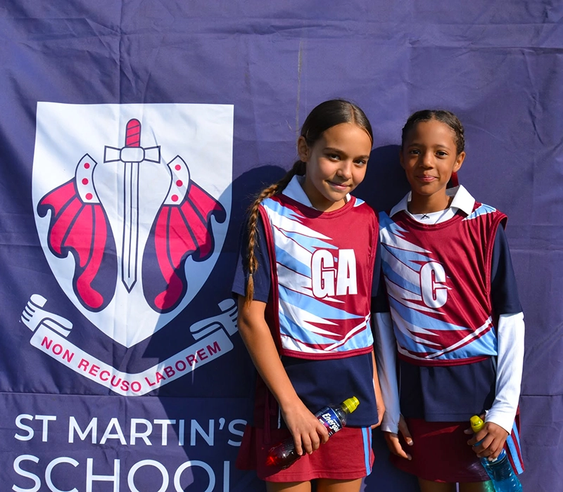 Students enjoying the Winter Sports Day at St Martin's School