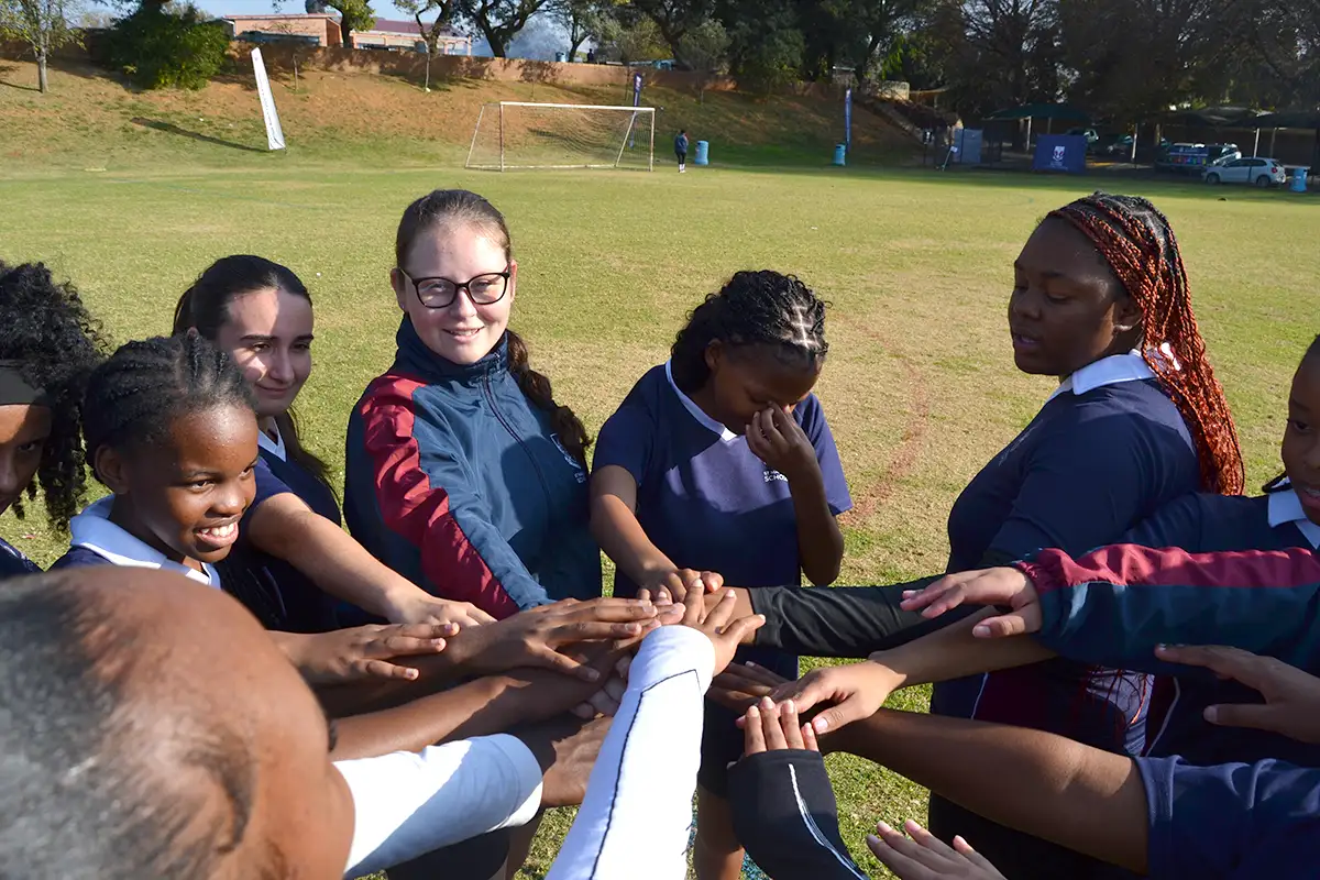 Outdoor team work exercise