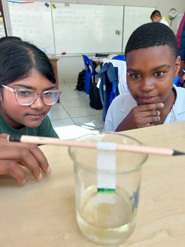 Performing a science experiment